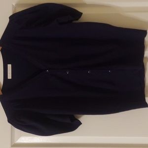 Dark Blue Short Sleeve Top